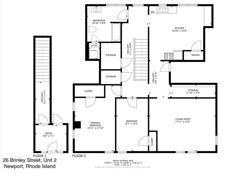 26 Brinley Street, Unit#2, Newport